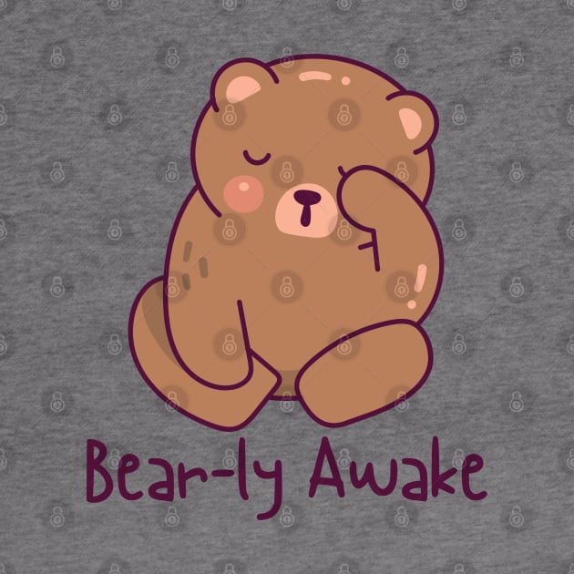 Bear-ly Awake by Random Prints